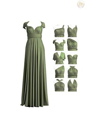 Convertible Infinity Maxi Dress Bridesmaid Multi-Way Wrap Formal Gown